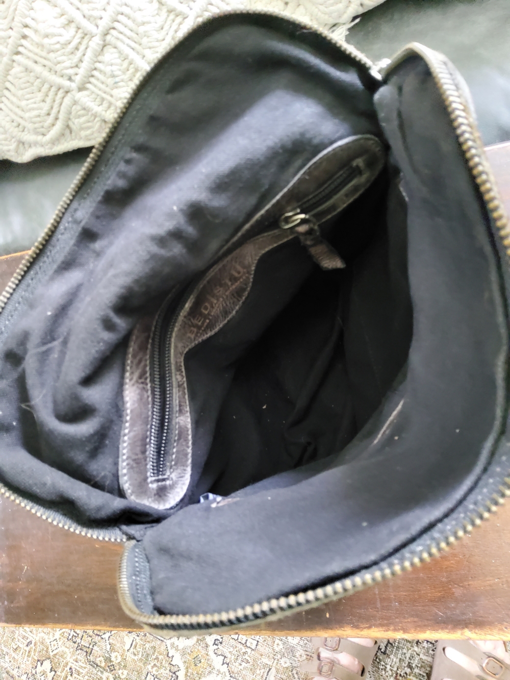 Bed Stu Pastsy Black Leather Backpack - Nwt - Picture 5 of 6
